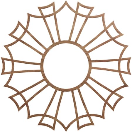 Ekena Millwork Augustus Wood Fretwork Pierced Ceiling Medallion, Walnut, 40"OD x 14 1/8"ID x 3/8"T CMWP40X40X0375AUWA